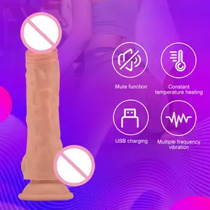 2022 mới siêu mạnh Kính thiên văn sưởi ấm lớn thực tế dildo Vibrator cho phụ nữ