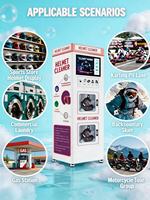 Machine de lavage portable commerciale à l'ozone et aux UV pour casques de moto, gestion cloud multi-paiements, prix bas, directement de l'usine