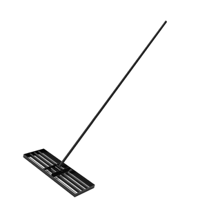 Râteau de nivellement de pelouse en acier inoxydable au design innovant, facile à assembler avec poignée ergonomique réglable, accessoire pour outils de jardin - Product Image 1