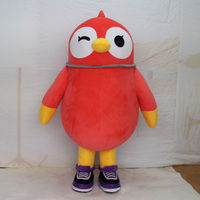 Mascotte de dessin animé personnalisé, animal, effet de marche, pingouin, mascotte, costume, poupée