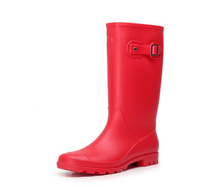 Noir Grand Mode Bottes De <span class=keywords><strong>Pluie</strong></span> pour Femmes Antidérapant Moulé Par Injection Respirant Anti-Glissant Adulte Longues Chaussures pour Été Automne - Product Image 4