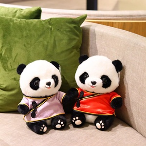 Hanfu Black and White  Doll Souvenir Small Black and White cat Gift Plush <b>Toy</b> Bag Pendant Home Decor Suitable for Festival Gifts - Product Image 4
