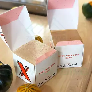カスタマイズされた食品グレードの段ボールクリエイティブアイスクリームボックス防水アイスクリーム紙箱包装