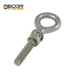 Boulon à oeil soudé en acier inoxydable galvanisé zingué hautement poli-Emballage personnalisable Utilisation intérieure à domicile en stock - Product Image 2