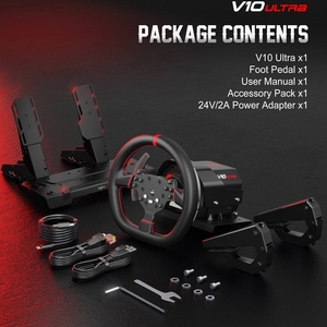 <span class=keywords><strong>Volante</strong></span> y Pedales para Juegos PXN V10 Ultra, 3.2 Nm, Force Feedback de Accionamiento Directo, 4 Palancas de Cambio, Pedales con Efecto Hall - Product Image 6
