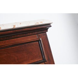 60Inch Transitional Bathroom <b>Vanity</b> with Wood <b>Mirror</b>& Water Resistant Design Durable Construction Double Sink Made in Vietnam - Product Image 5