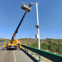 Tour de communication mobile portable avec mât télescopique et mât de vidéosurveillance en acier galvanisé à chaud, hauteur de 20 m à 50 m