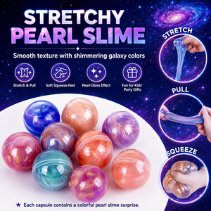 Set de Slime Galaxy Capsule al por Mayor, 6 Diseños Espaciales, Bolas de Slime con Brillo Perlado de 38mm y 50mm, OEM, Regalo para Fiestas - Product Image 5