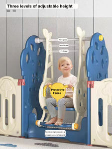 Jeu de <span class=keywords><strong>parc</strong></span> <span class=keywords><strong>pliable</strong></span> pour enfants Sécurité intérieure Barrière de jeu pour <span class=keywords><strong>bébé</strong></span> Balançoire à cheval à bascule Jouet écologique en plastique PE pour enfants Intérieur bon marché - Product Image 5