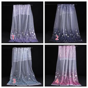 ผ้าโปร่งลายเกล็ดหิมะสีชมพูแบบไล่ระดับสีสำหรับตกแต่งชุดคริสต์มาส - Product Image 3