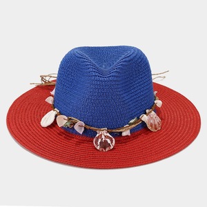 Nuevo Sombrero de Paja Bohemio Unisex de Dos Tonos con Detalles de Conchas para Viajes a la Playa - Product Image 2