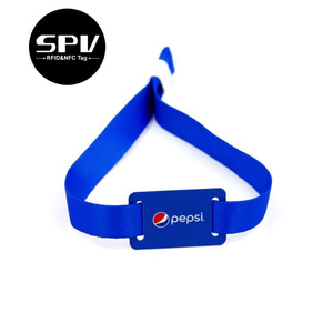 Vải không thấm nước dệt 3.56MHz Mifare siêu nhẹ C ntag213 ntag 215 sự kiện vé dùng một lần <span class=keywords><strong>RFID</strong></span> Vòng đeo tay NFC dây đeo cổ tay - Product Image 3