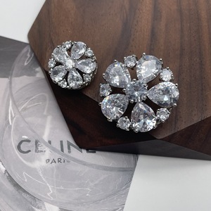 Jfzb055 Thiết Kế Tuyệt Vời Hoa Rhinestone Nút Chất Lượng Handmade Zircon Nút Cho Phụ Nữ Tùy Chỉnh Zircon Nút - Product Image 1