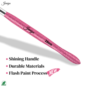 Produit Tendance 2026 Sparkle Process, Ensemble de 3 pinceaux <span class=keywords><strong>liner</strong></span> à manche en plastique <span class=keywords><strong>rose</strong></span> et poils en nylon, pour nail art, pinceau à gel pour banderole et nail art - Product Image 4