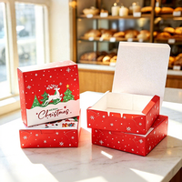 Caja de Regalo Navideña Personalizada, Caja de Regalo Rígida de Cartón para Fiestas Navideñas, Almacenamiento de Regalos y Obsequios