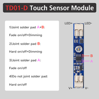Module de capteur tactile capacitif intelligent pour profilé LED linéaire 4A, lumière blanche chaude, portée de détection 0-3m, vente chaude