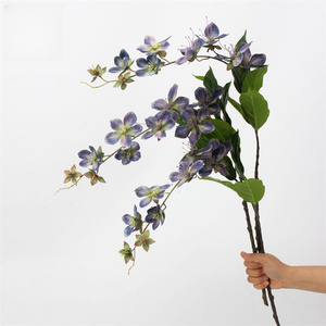 Flor de Jazmín Artificial Impresa en 3D al por Mayor para Decoración de Bodas y Hogar, Guirnalda de Flores Artificiales de Jazmín de Seda Blanca y Rosa Malus Spectabilis - Product Image 6