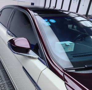 PET Super Gloss Car Wraps vinile rosa nera di vendita calda - Product Image 3