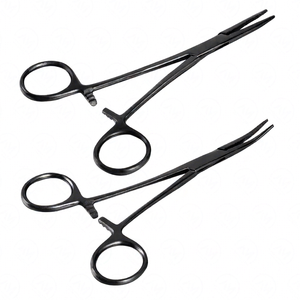 Pinzas Hemostáticas de Acero Inoxidable, Rectas y Curvas, Pinzas de Perforación, Pinza Hemostática Quirúrgica - Product Image 1