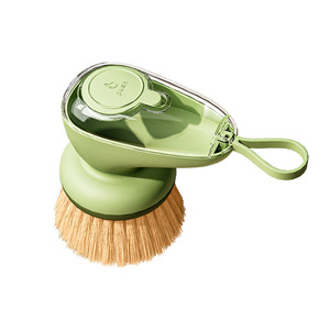 Cepillo de limpieza de cocina multiusos redondo de sisal natural a base de plantas con cabezales dobles para una fregado eficiente - Product Image 2