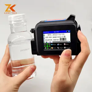 China Wholesale Fast Dry 600dpi Portable Expiry Date Handheld Inkjet Printer Logo For Bottles Glass Metal