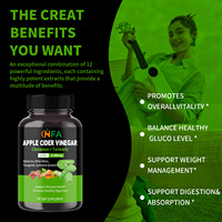 Suplemento Herbal en Cápsulas de Vinagre de Sidra de Manzana con Canela y Cúrcuma, Apoya la Salud de la Glucosa y Promueve una Digestión Saludable