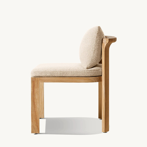 Ensemble de meubles de jardin en teck, chaises et table de salle à manger pour hôtel, villa, parc, terrasse - Product Image 4