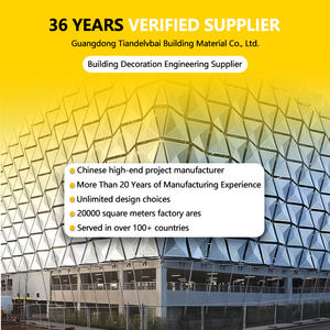 モダン工場出荷建物外壁デザイン3D装飾穴あきパネル壁ファサード - Product Image 4