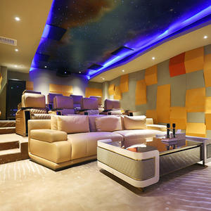 Dubai Theater Cinema Electric 2 Seat Lift Up Chair mobili reclinabili in pelle Home Theater Movie 3 posti divano reclinabile - Product Image 5