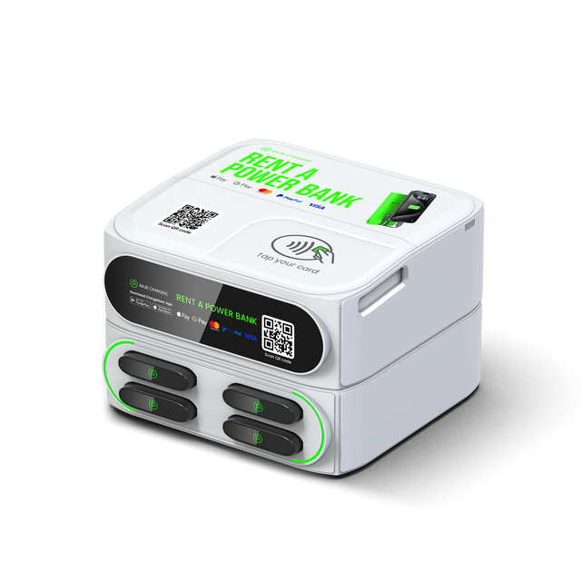 Mobile Charging Station Custom logo Power Bank Vending Machines Electricity Stackable Sharing Powerbank Rental Kiosk with Pos