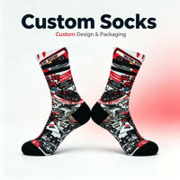 Chaussettes personnalisées imprimées avec logo, courtes, mi-mollet, hautes, invisibles, basses, longues, pour le personnel de bord