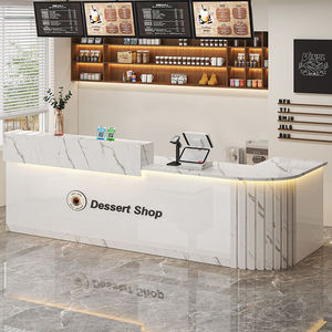 Mostrador de Recepción con Cajones, Mostrador Elegante Adecuado para KTV de Lujo, Salón de Belleza y Bar - Product Image 4