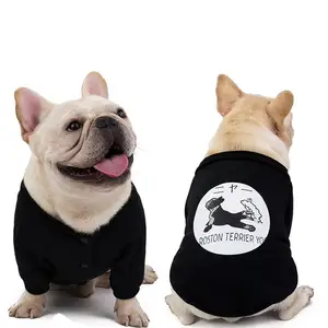 Pug bulldog-ropa de felpa para perros, jersey para perros de tamaño pequeño y mediano, para Otoño e Invierno