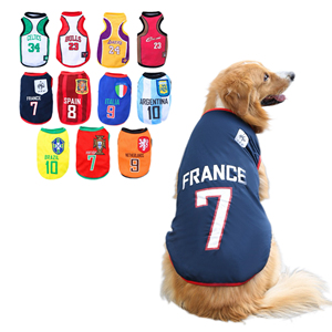 <span class=keywords><strong>Maillot</strong></span> de sport respirant en maille pour animaux de compagnie, gilet de basket-ball pour chien, chemise athlétique confortable pour chiots de petite, moyenne et grande taille - Product Image 1