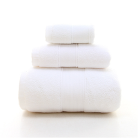 Factory Wholesale Luxury Dobby Bath Towel Sets 100% Cotton Soft Absorbent Bathroom Sets