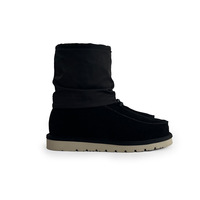 Bottes mi-mollet unisexe en cuir véritable imperméables grande taille pour homme, doublure épaisse en peau de mouton, semelle extérieure en caoutchouc, chaudes, collection hiver 2026