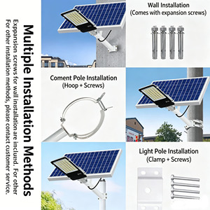 Lampadaire <span class=keywords><strong>solaire</strong></span> 300W, IP65, étanche, à longue portée, durable, avec panneau <span class=keywords><strong>solaire</strong></span> - Product Image 5