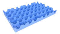 Palette en plastique miniature industrielle à face unique 100x100 Capacité de charge de 600 kg Matériel PE