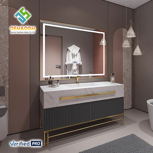 2025 OEM Modern Juerte Washroom Furniture Set Full Table Desk Cabinet Panel Mirror Sink Faucet for Bedroom Dining <strong>Bathroom</strong> - Product Image 2
