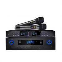 Système de karaoké avec écran tactile de 22 pouces, lecteur de musique intégré YouTube, amplificateur de 550 W et 2 micros sans fil