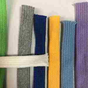 Cordon plat en polyester et coton coloré, corde en polyester et coton - Product Image 2