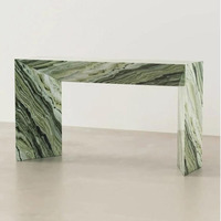 Table console murale en marbre de style Wabi-sabi, luxe léger, minimaliste italien, salon, entrée, meubles de maison, Geju Ct23567