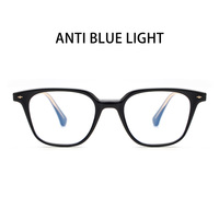 Lunettes de vue anti-lumière bleue géométriques polyvalentes pour femmes MS 9240, monture finement travaillée, branches élégantes et minimalistes