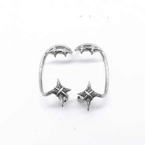 yunnique Fashion <b>Cuff</b> <b>Earrings</b> Star Shape Tibetan Silver Stainless Steel Party Unisex Single Ear Clip GZYE-EC1828 - Product Image 2