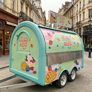 Stainless Steel Pizza Trailer Fast Ice Cream Truck VIN Certified Beverage Food Cart - Product Image 2
