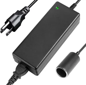 Ac Naar Dc 12V Power Adapter, 10A /120W Met Sigarettenaansteker Ac/Dc Voeding Voor Tire Inflator, Auto