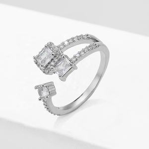 Anillo de Compromiso Femenino RAKOL RP5024, Joyería de Boda Chapada en Oro Clásica y Exquisita - Product Image 1