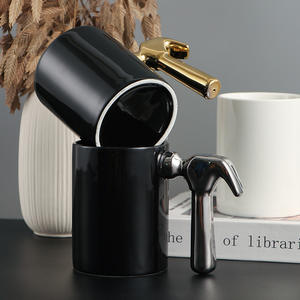 <span class=keywords><strong>Taza</strong></span> de Cerámica Creativa con Mango de Martillo Dorado y Plateado, Herramientas de Ferretería, Logotipo Publicitario, <span class=keywords><strong>Taza</strong></span> de Café de Regalo - Product Image 3