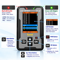 Analizador de Bus CAN Portátil CD-3S, Detector de Velocidad de Transmisión Automática, Herramienta de Diagnóstico para Automóviles, Camiones y Motocicletas, Monitor de Datos en Tiempo Real, Listo para Enviar