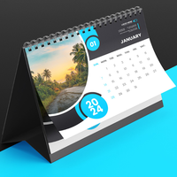 Calendrier de bureau personnalisé en gros, nouveau calendrier de bureau créatif, nouveau design d'impression, calendrier mural